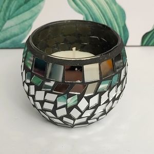 Cute Mosaic Candle